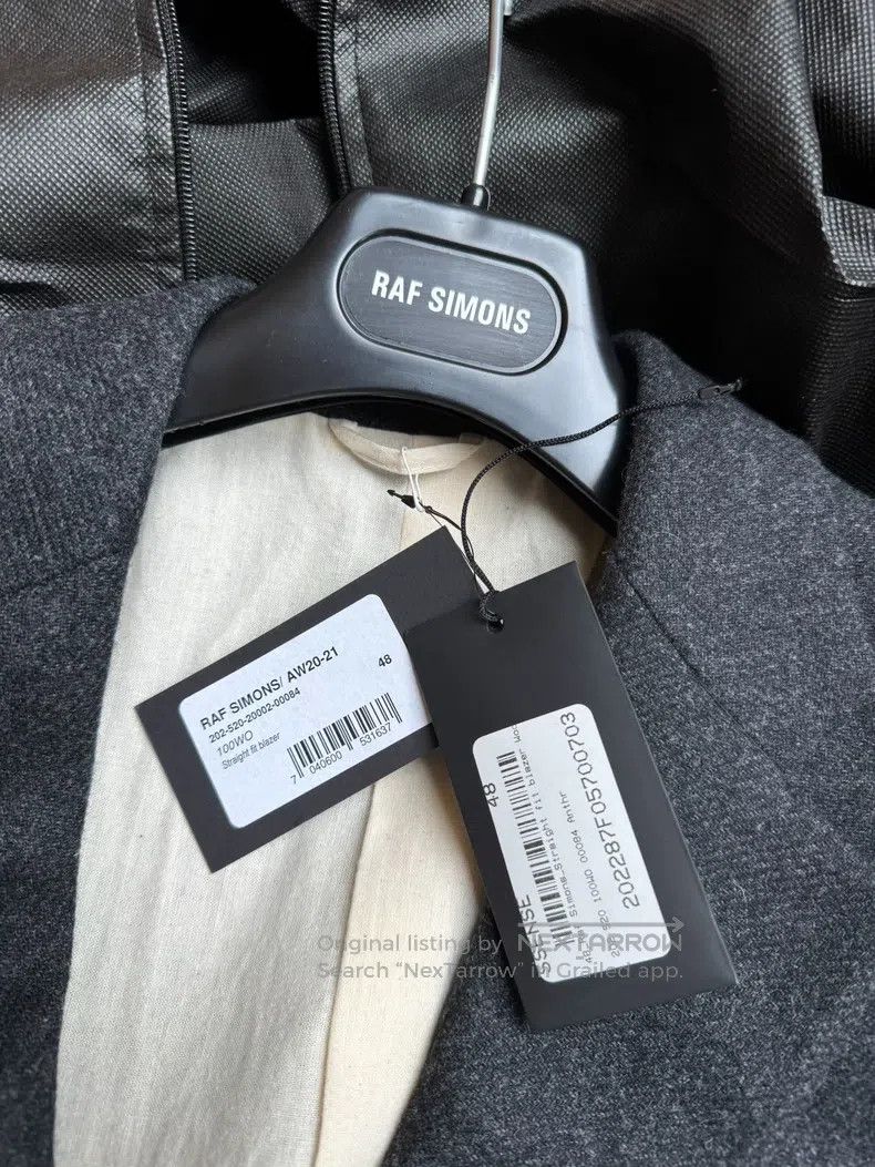 Raf Simons Raf Simons AW20-21 Grey Oversized Suit Size 48R - 7 Thumbnail