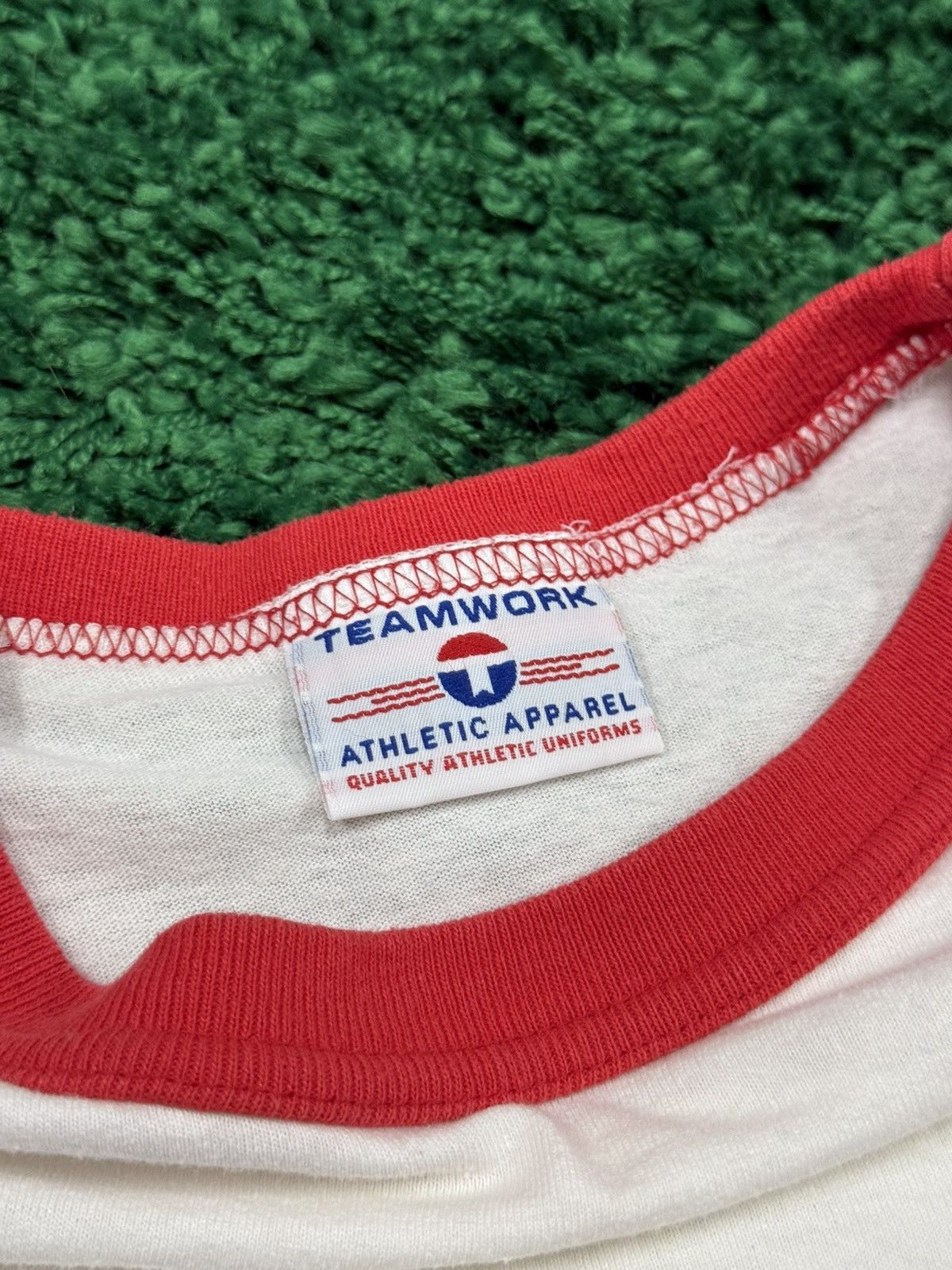 Vintage RARE 70s Mustangs Raglan 3/4 Sleeve American Tee Large Size US L / EU 52-54 / 3 - 5 Thumbnail