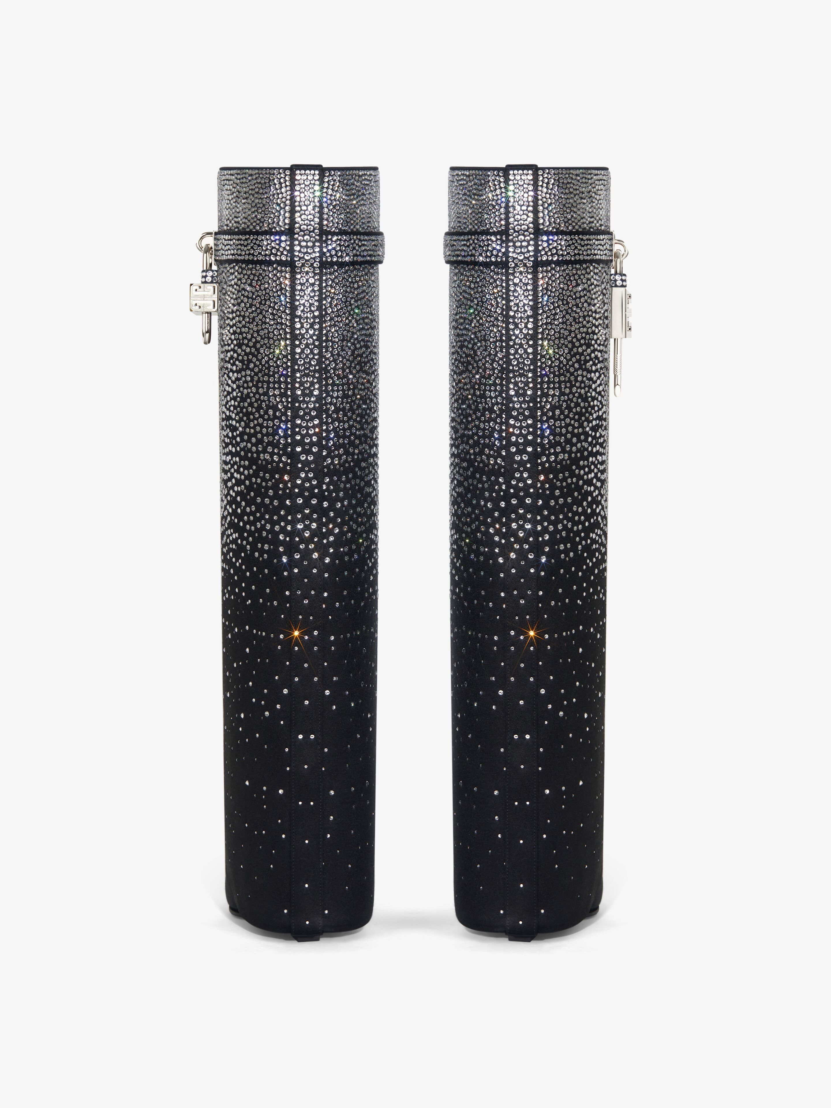 Givenchy o1srvl11e0525 Shark Lock Pant Boots 90mm in Black/Silver Size US 8 / IT 38 - 7 Thumbnail