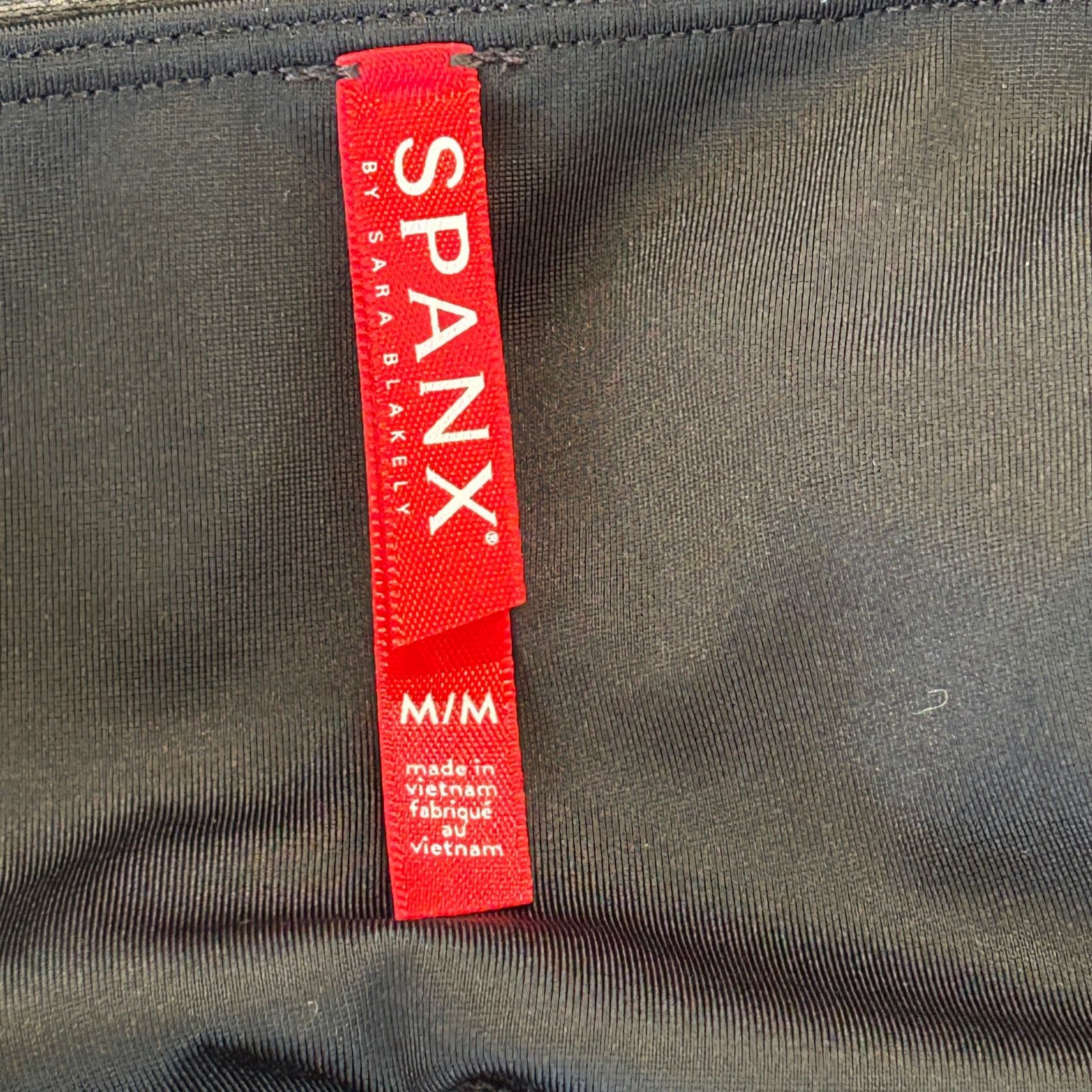 Spanx Spanx Faux Leather Leggings M Black Rocker Sexy Biker Goth Size 31" - 8 Thumbnail