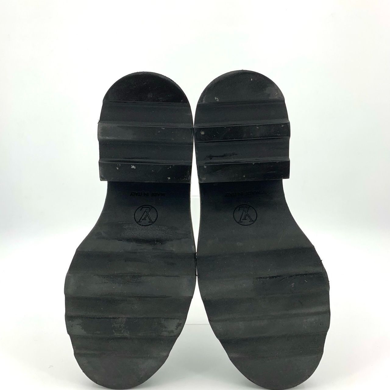Louis Vuitton Louis Vuitton Black Leather Mid-Calf Boots 36.5 Thick Sole S Size US 6.5 / IT 36.5 - 6 Thumbnail