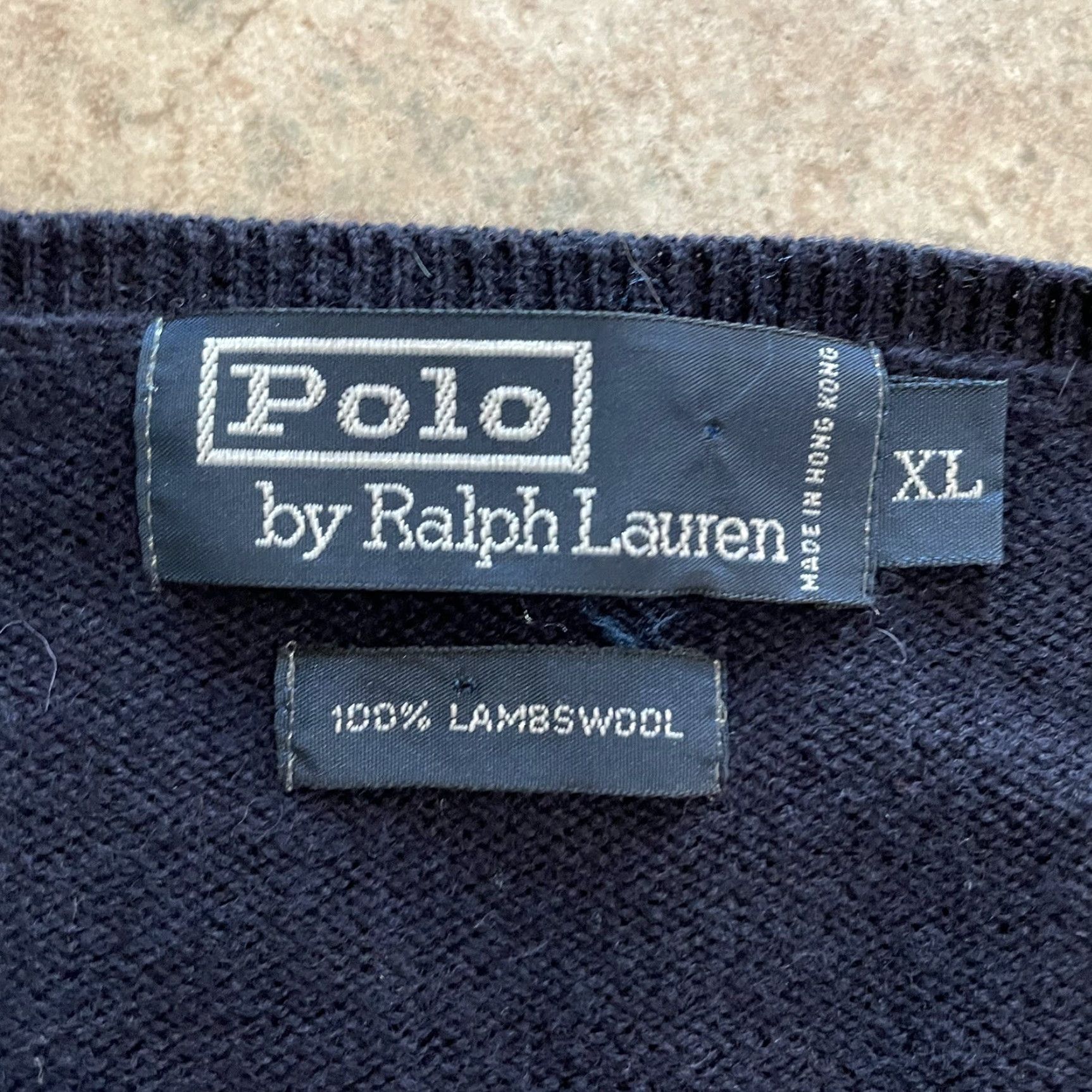 Polo Ralph Lauren VINTAGE Polo Ralph Lauren 100% Lambswool V-Neck Sweater Vest Mens Size XL Blue Size US XL / EU 56 / 4 - 4 Thumbnail