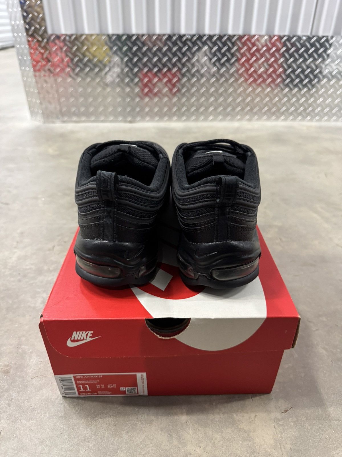 Nike Nike Air Max 97 Black Terry Cloth Size 11 Size US 11 / EU 44 - 5 Thumbnail