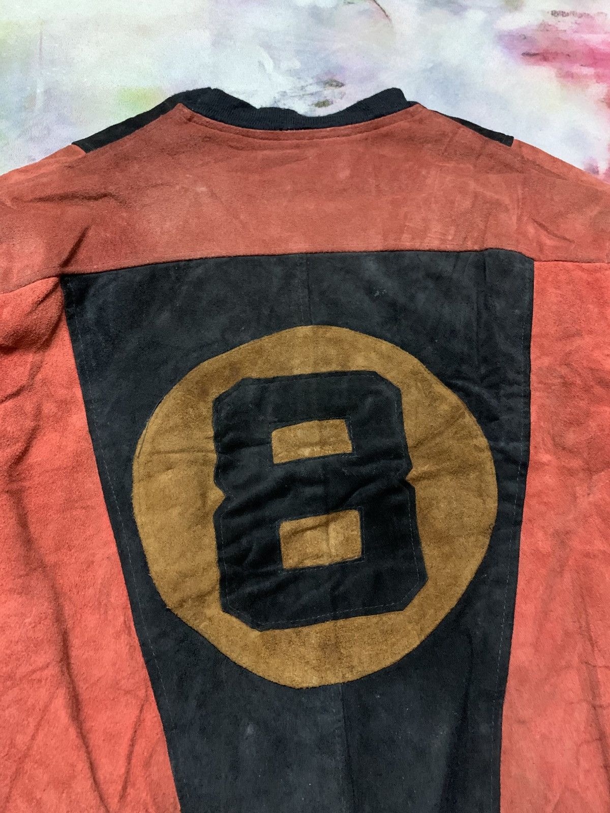 Leather Vintage Eight Ball Leather Suede Dirty Made in England Size US L / EU 52-54 / 3 - 11 Thumbnail
