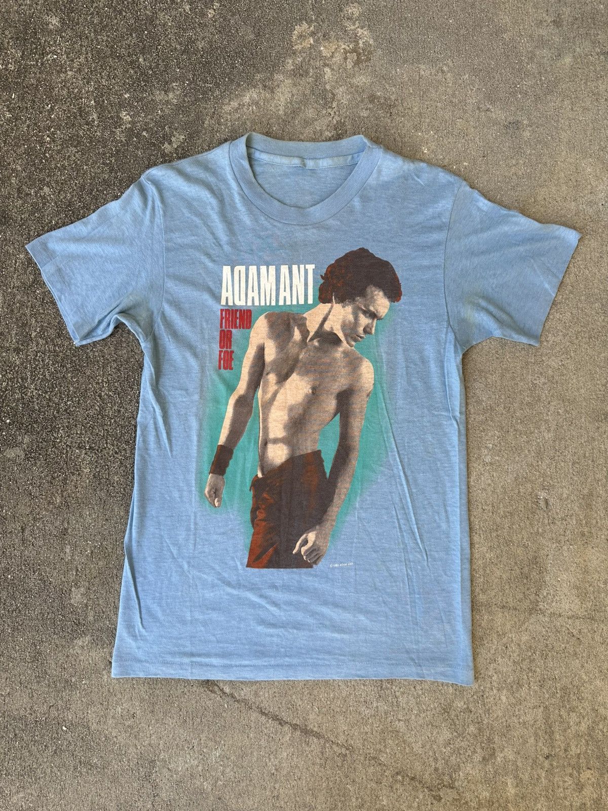 Band Tees × Vintage Vintage 1983 Adam Ant Pure Sex USA Tour Single Stitch TShirt Size US S / EU 44-46 / 1 - 1 Thumbnail