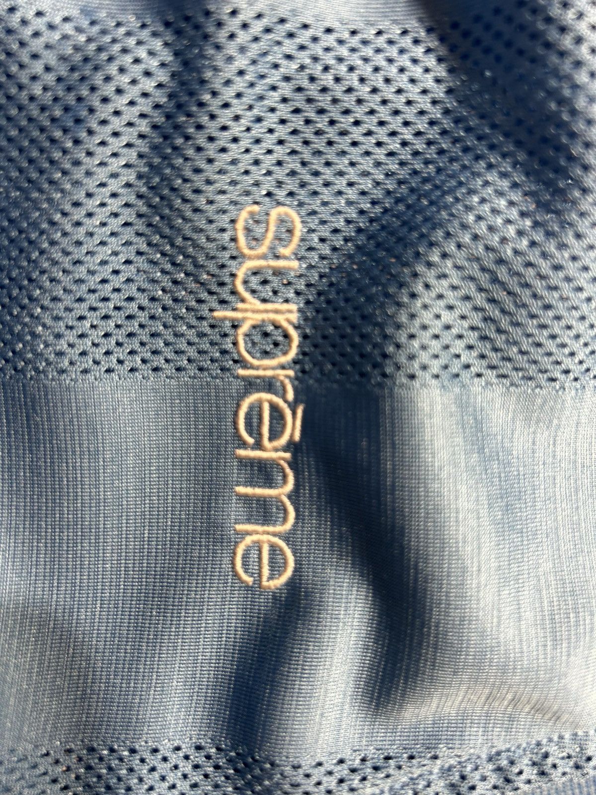 Supreme Supreme Light Blue Jersey – Mesh Stripe Design Size US M / EU 48-50 / 2 - 3 Thumbnail