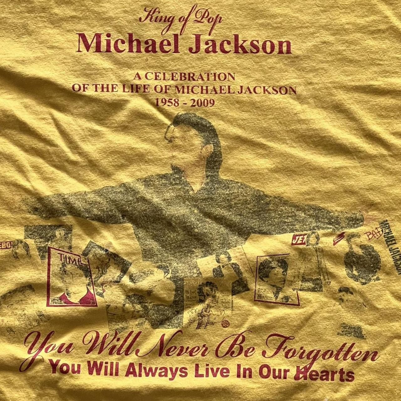 Vintage Michael Jackson Forever In Our Hearts Tee Size US XXL / EU 58 / 5 - 3 Thumbnail