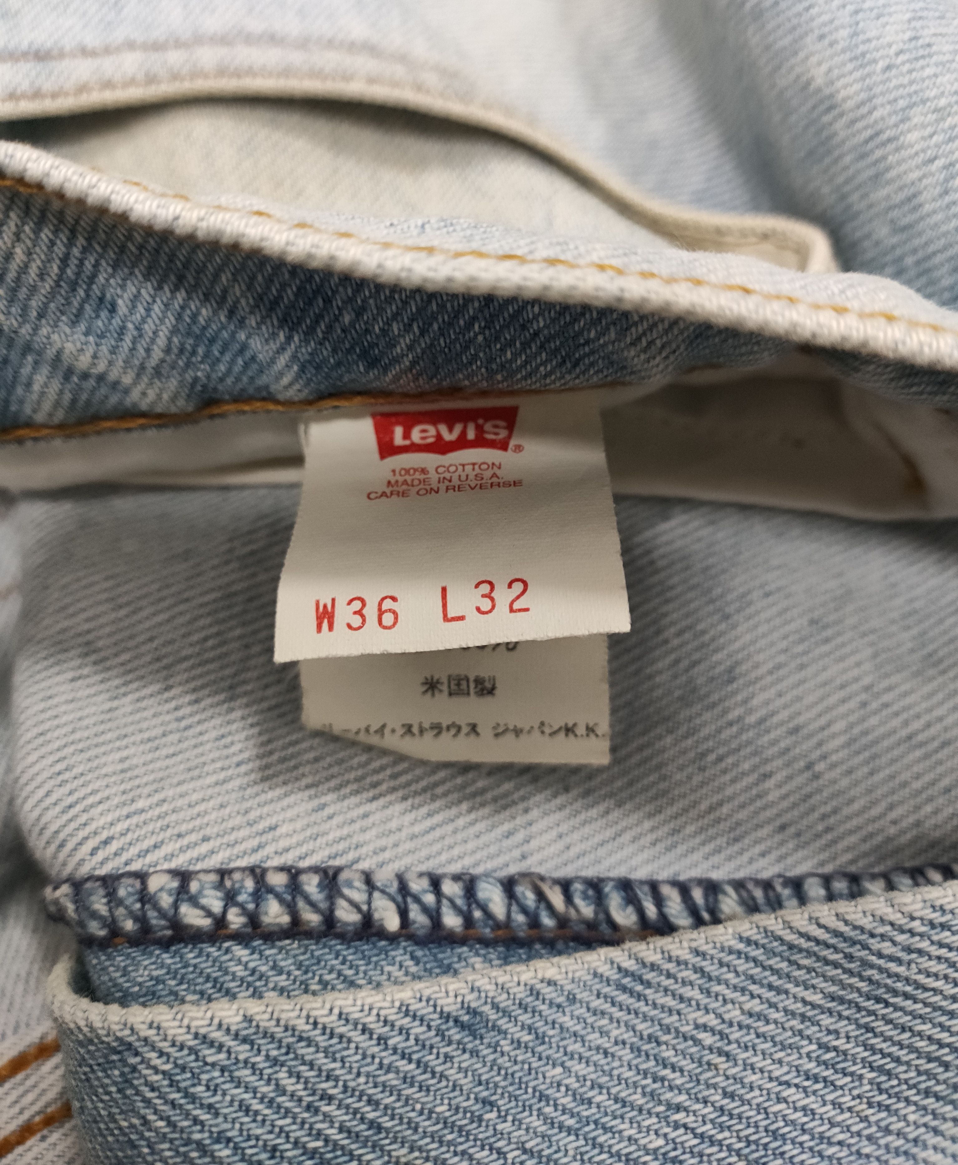 Levi's × Levi's Vintage Clothing 💥Vintage 90's Levi's 501 Denim💥 Size US 34 / EU 50 - 13 Thumbnail
