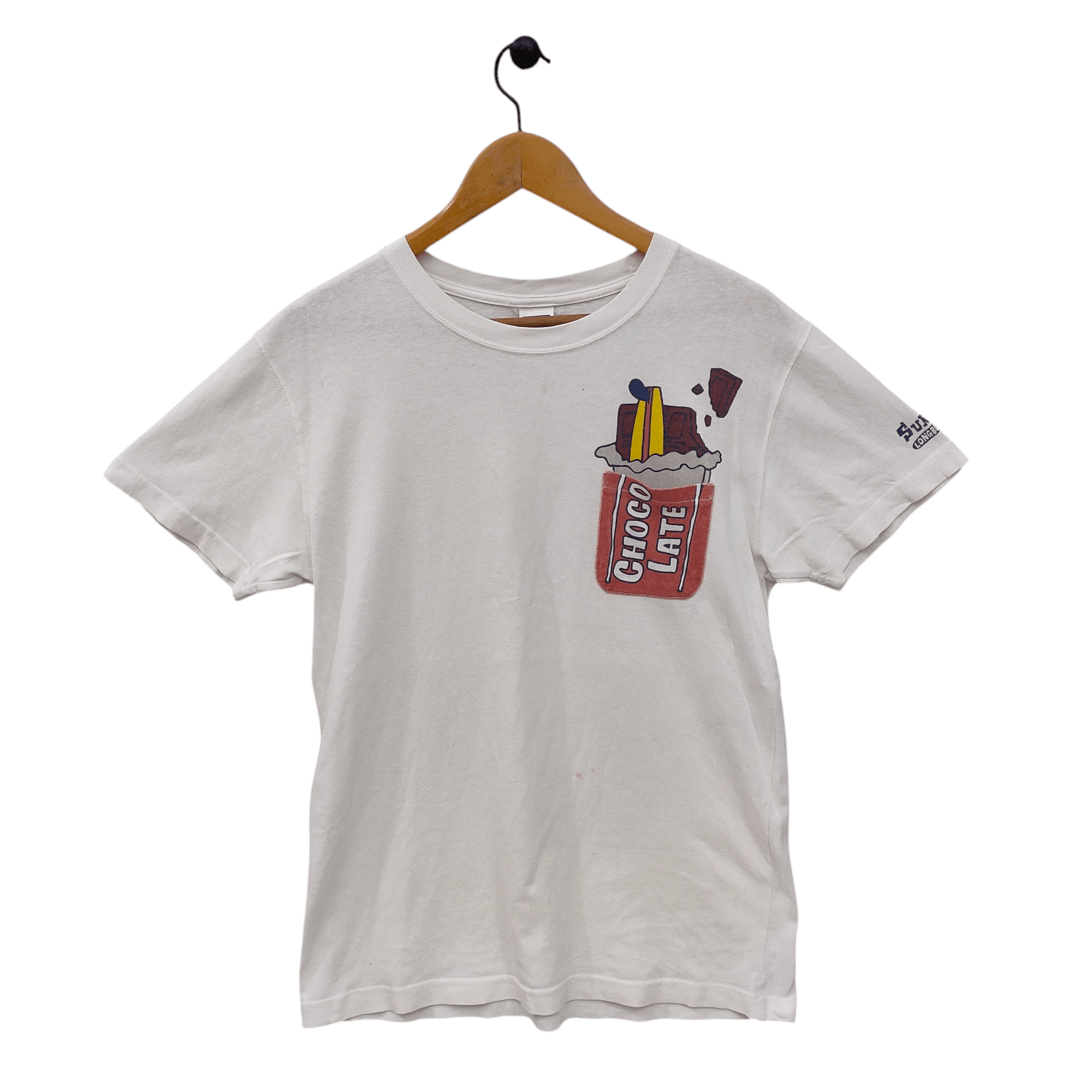 Japanese Brand Vintage Surf Day's Chocolate, Cute Cartoon Pocket Japanese T Size US M / EU 48-50 / 2 - 1 Thumbnail