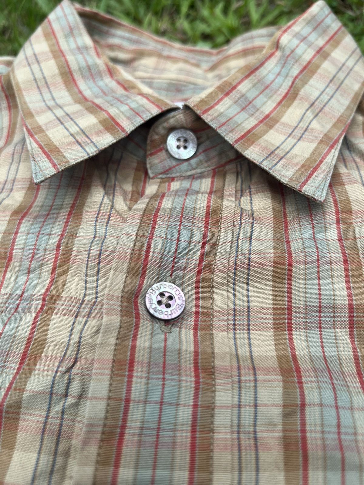 Burberry Burberry’s Nova Check Short Sleeve Shirts Vintagee Size US M / EU 48-50 / 2 - 2 Thumbnail