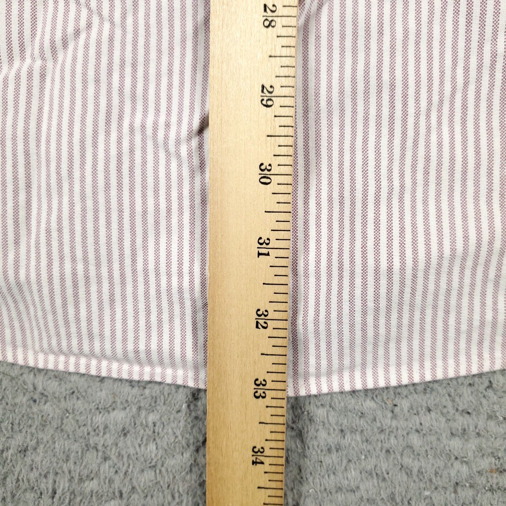 Ralph Lauren Ralph Lauren Shirt Mens 16.5 Purple Striped Dress Shirt Long Sleeve Button Up Collared Cotton Size 42R - 7 Thumbnail