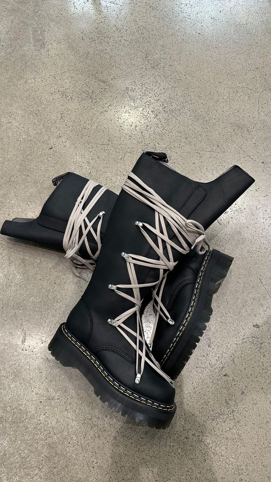 Dr. Martens × Rick Owens RICK OWENS - Dr.Martens 1B60 Quad Sole