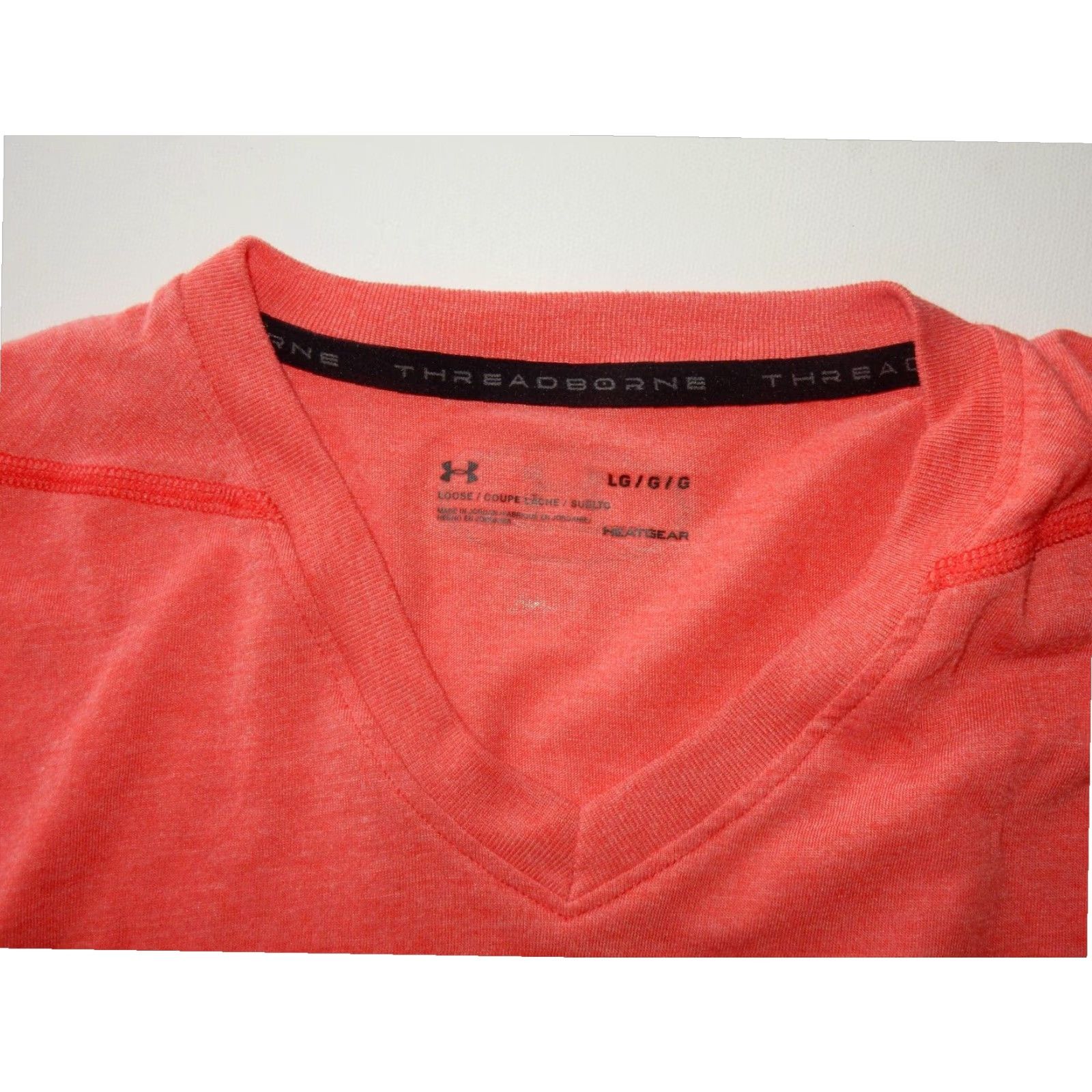 Under Armour Under Armour Threadborne Short Sleeve T Shirt Pink Large Mens Activewear Size US L / EU 52-54 / 3 - 3 Thumbnail