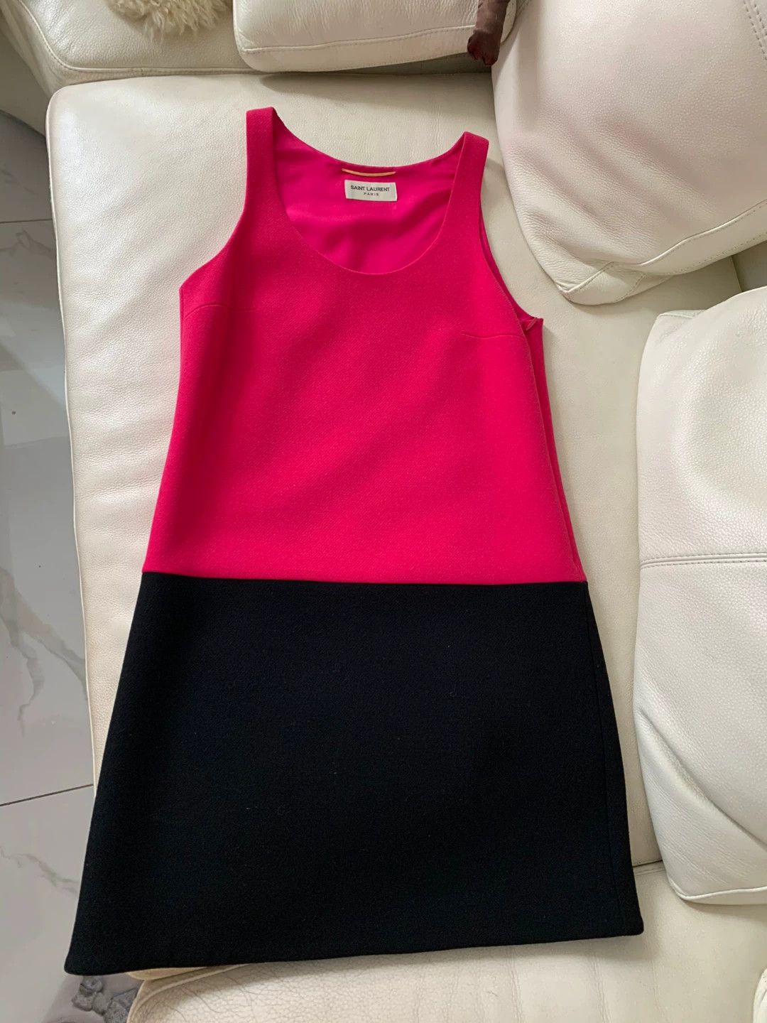 Saint Laurent Paris Saint Laurent Paris Color blocked sleeveless dress Size US 34 / EU 50 - 1 Thumbnail