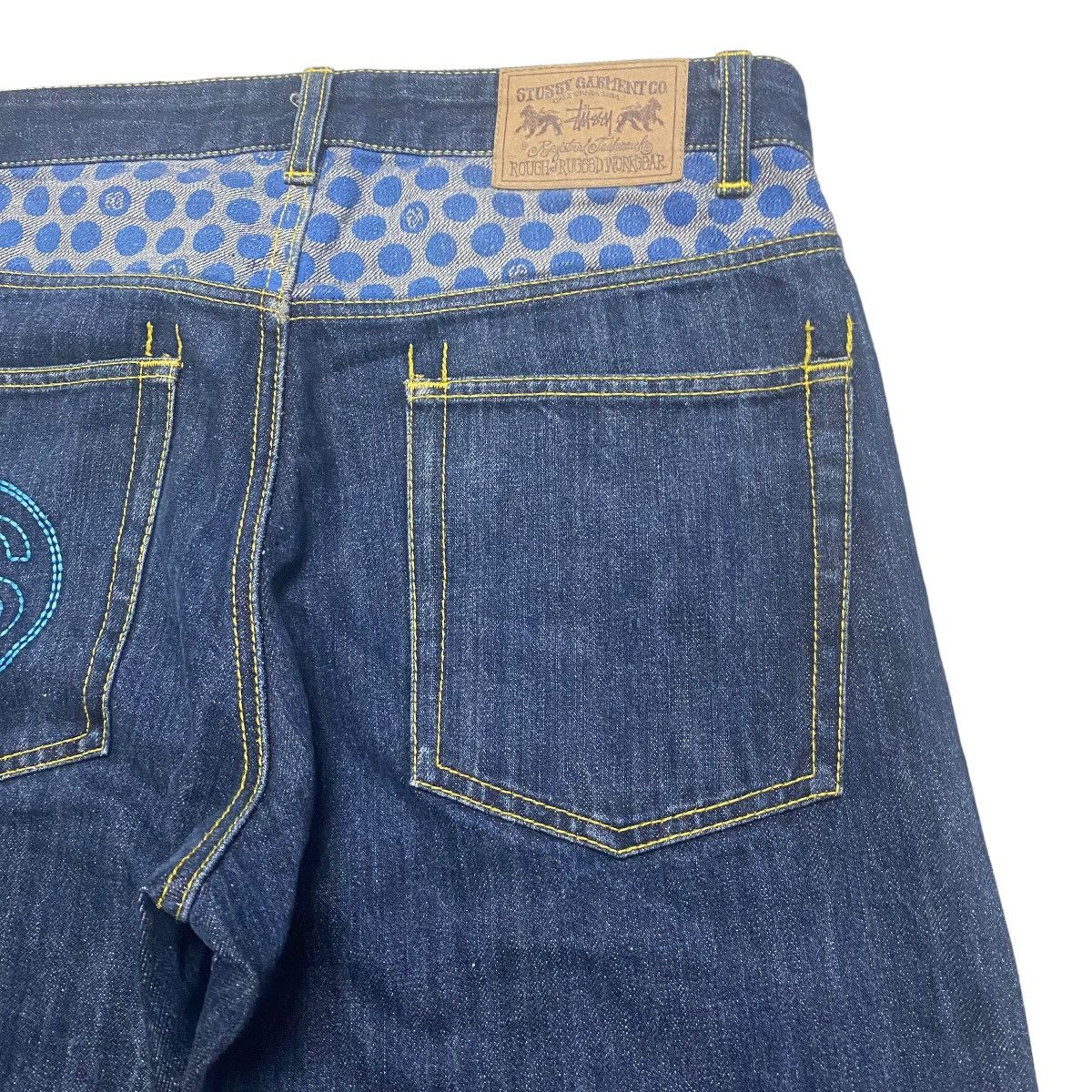 Stussy Vintage Y2K Stussy Logo Pocket Denim Jeans Size US 30 / EU 46 - 12 Thumbnail