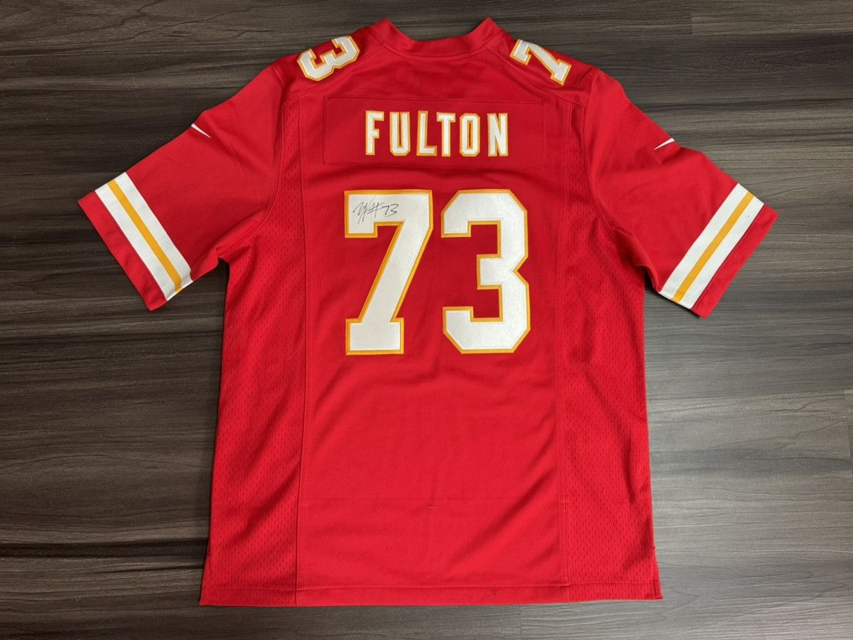 Nike Signed KC Chiefs Zach Fulton #73 NFL Limited Stitched Jersey Size US L / EU 52-54 / 3 - 1 Thumbnail