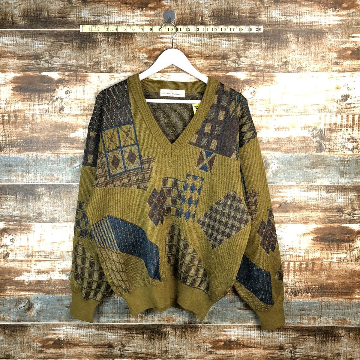 Vintage Arnold Reborn vintage Green Knitwear #A1246 Size US L / EU 52-54 / 3 - 1 Thumbnail