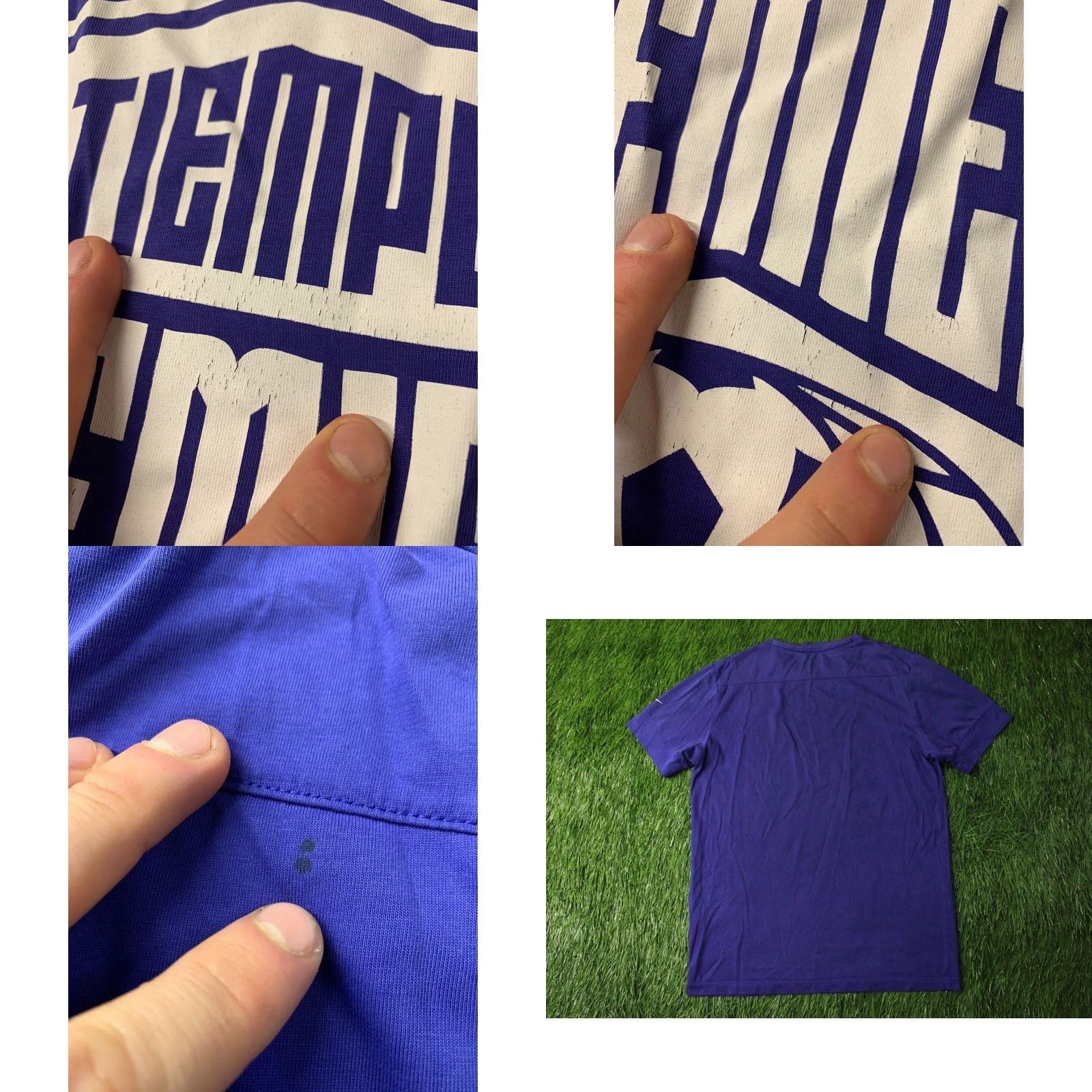 Nike Nike Dri-Fit Tiempo Premier Shirt Mens M Violet Football Short Sleeve Tee Size US M / EU 48-50 / 2 - 8 Thumbnail