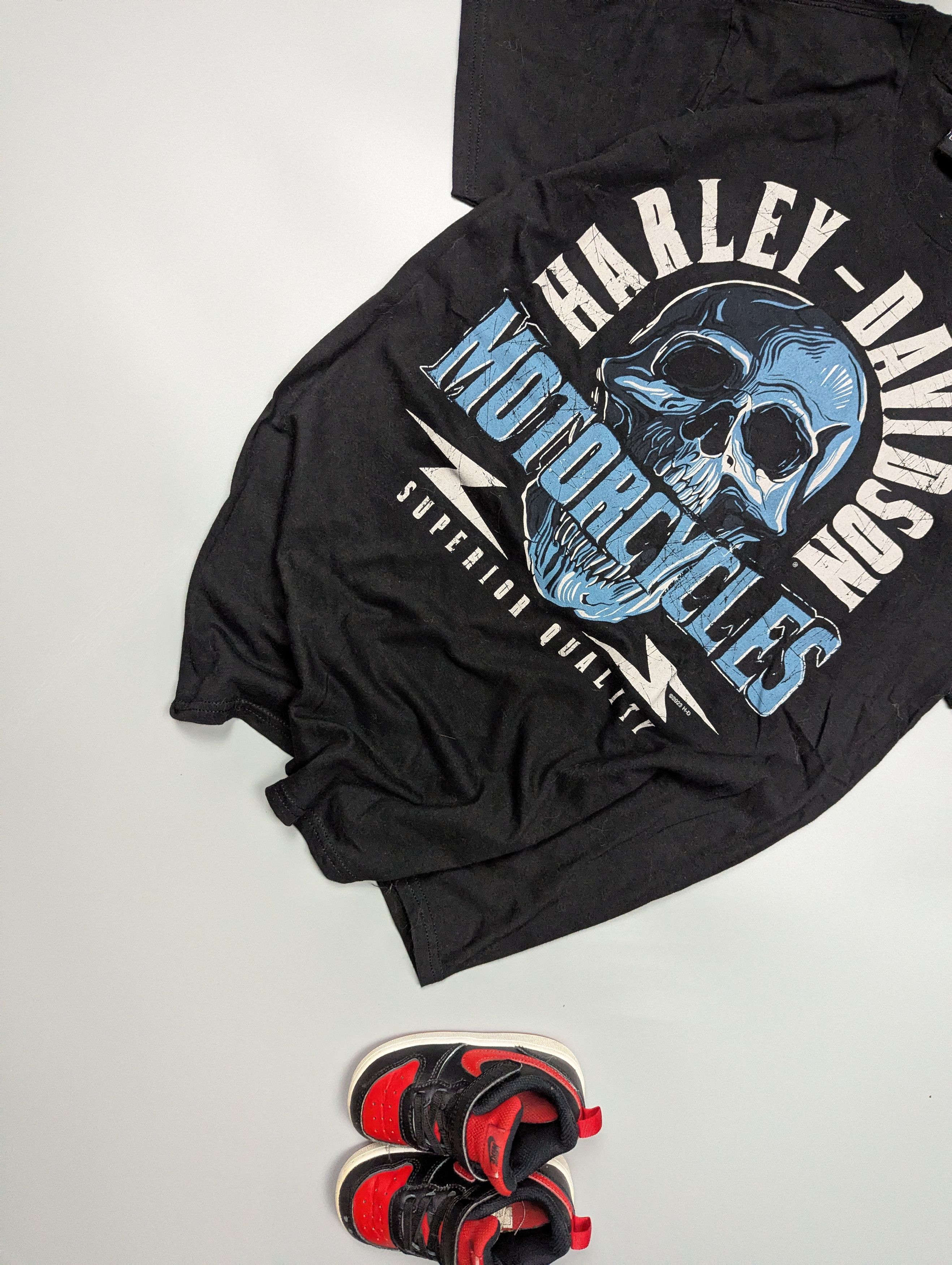 Harley Davidson Y2K Harley-Davidson Switzerland Statue Tee Men's L Black Size US L / EU 52-54 / 3 - 4 Thumbnail