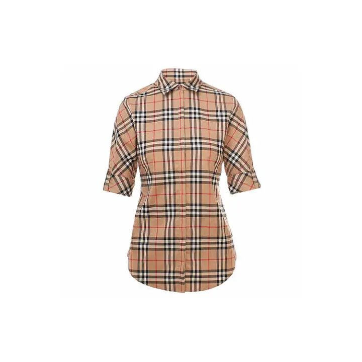 Burberry Burberry Plaid Long Sleeve Shirt for Women 0079 Size M / US 6-8 / IT 42-44 - 1 Thumbnail
