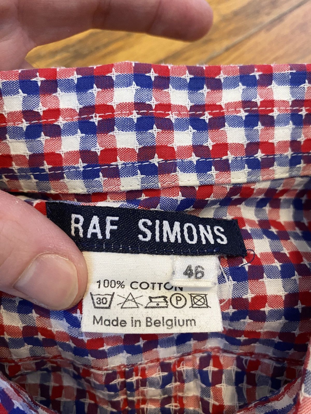 Raf Simons Raf Simons SS96 Checkered Button Up Size US S / EU 44-46 / 1 - 2 Thumbnail