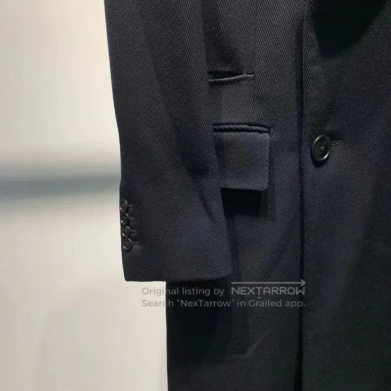 Hermes Hermes Black Double-Breasted Cashmere Coat. Size US L / EU 52-54 / 3 - 5 Thumbnail