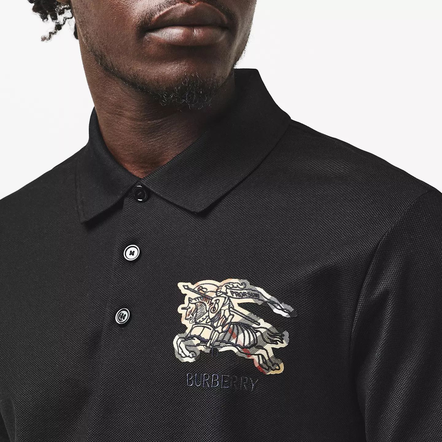 Burberry o1g2r1mq0426 Short Sleeve Tailored Fit Polo Shirt in Black Size US L / EU 52-54 / 3 - 5 Thumbnail