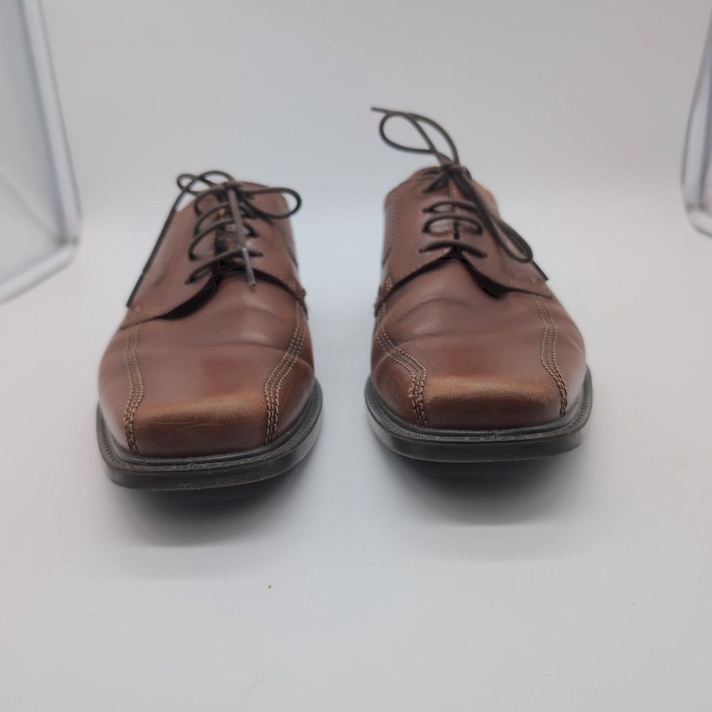 Ecco Ecco Sz 9 Classic Oxford Light Brown Leather Men's Shoes Mi Size US 9 / EU 42 - 3 Thumbnail