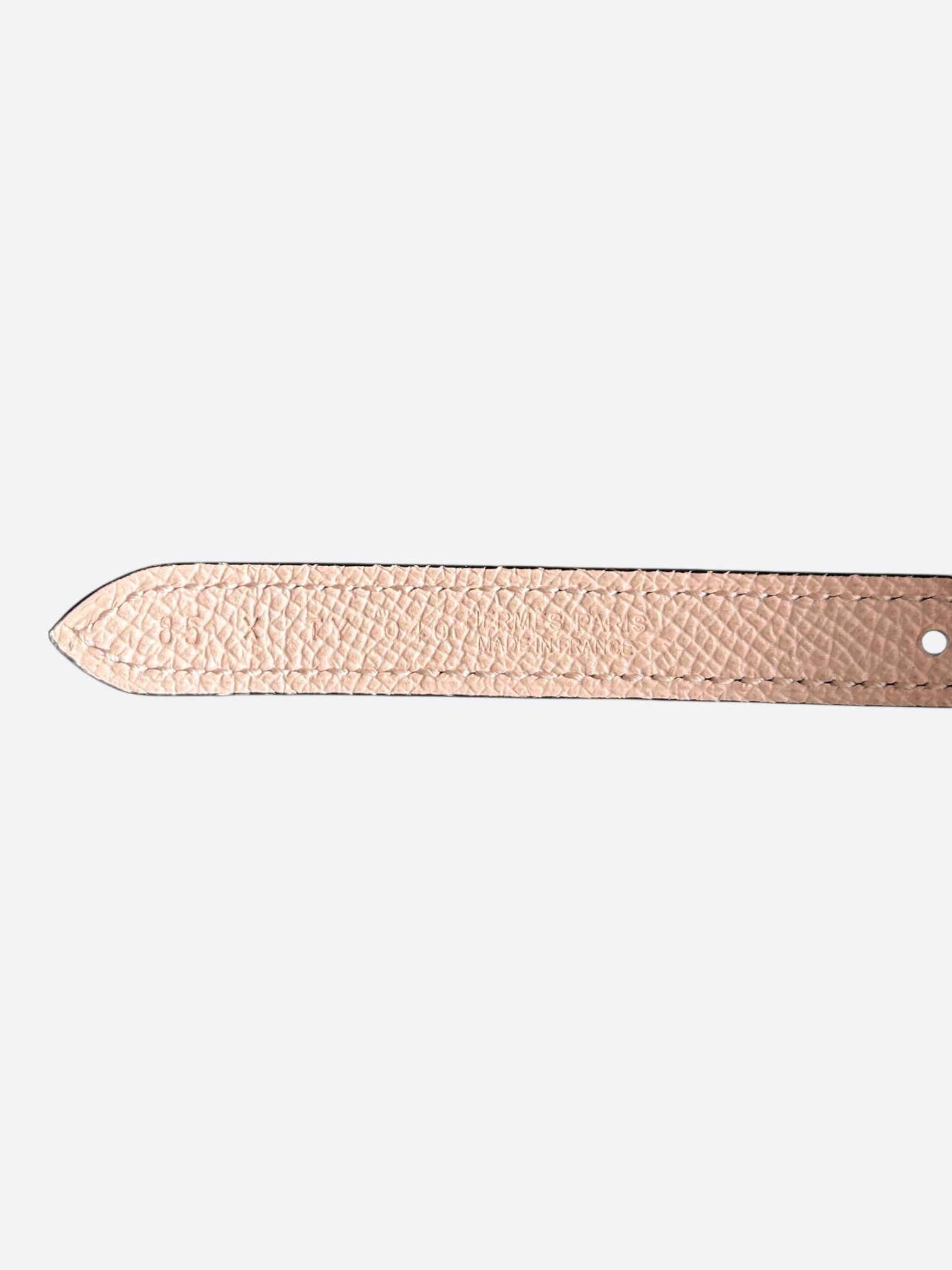 Hermes Hermes Black & Pink Palladium Roulis Reversible Belt Size 30 - 3 Thumbnail
