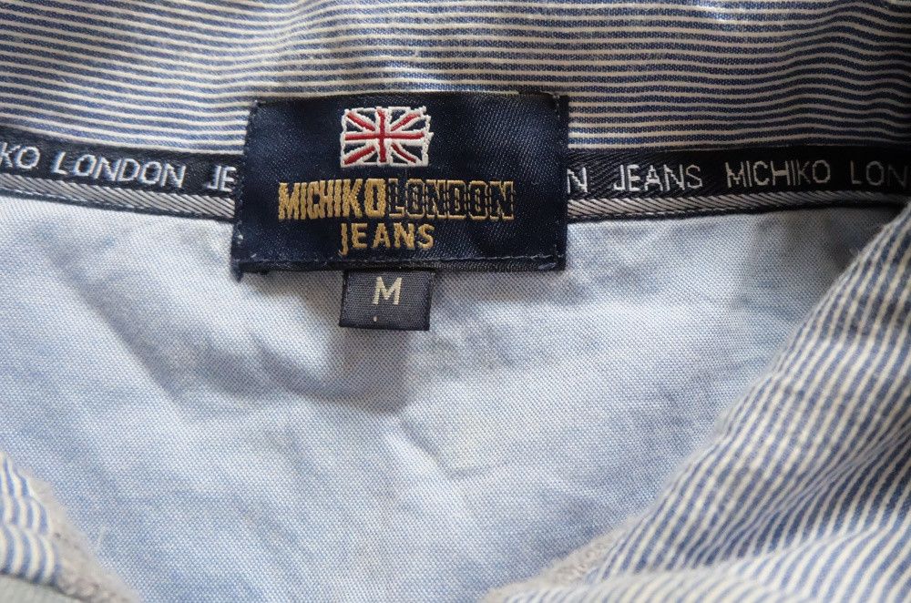 Michiko Koshino London Vintage Michiko London Jeans Quarter Zip Sweatshirt Size US M / EU 48-50 / 2 - 2 Thumbnail