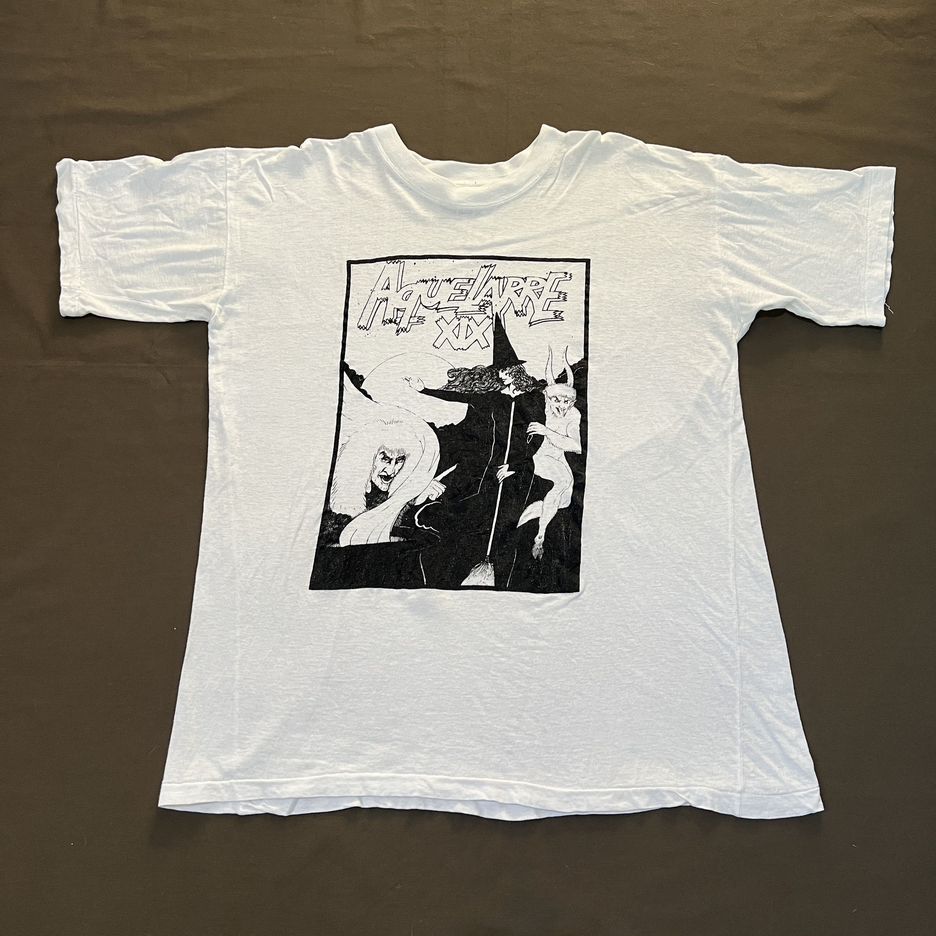 Expert Horror × Vintage Vintage 90s Aquelarre XIX Witch Wizard Festival Tee Spain Size US L / EU 52-54 / 3 - 3 Thumbnail