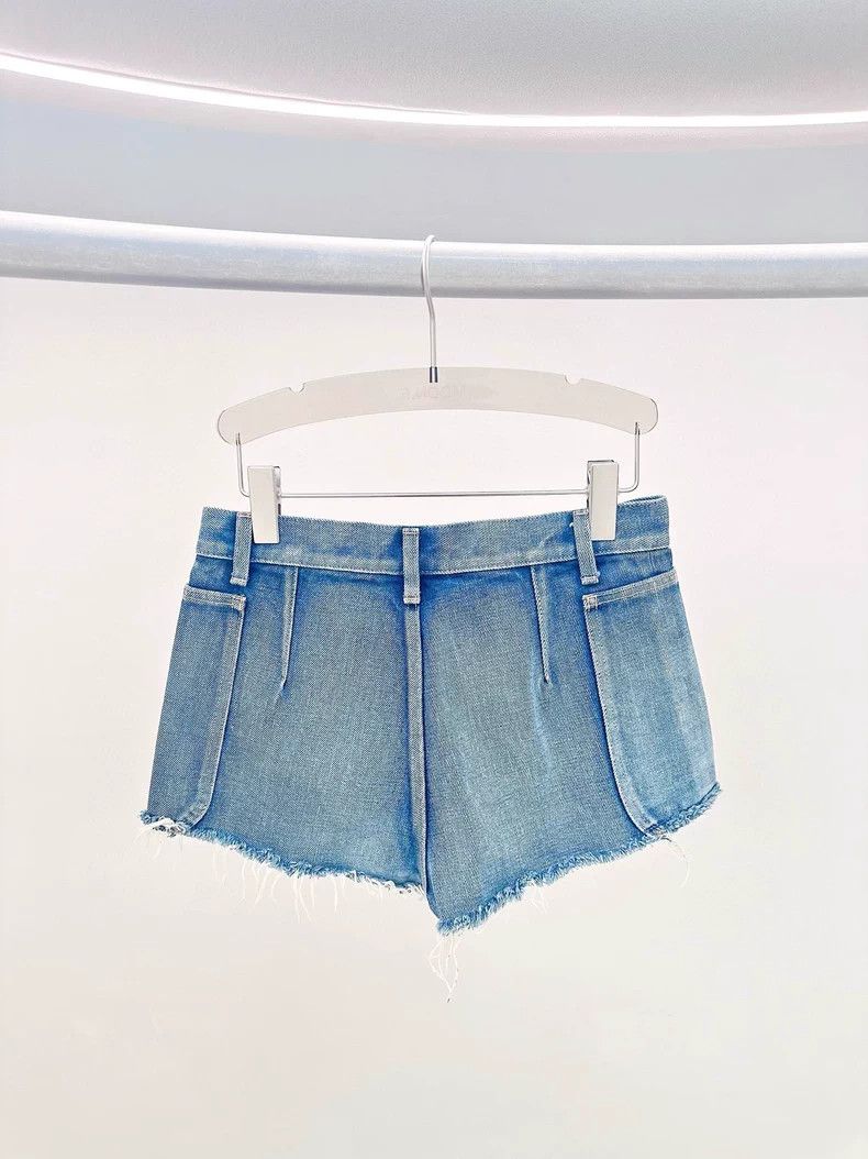 Other Saint Laurent Paris Blue Denim Shorts Size 26" / US 2 / IT 38 - 2 Thumbnail