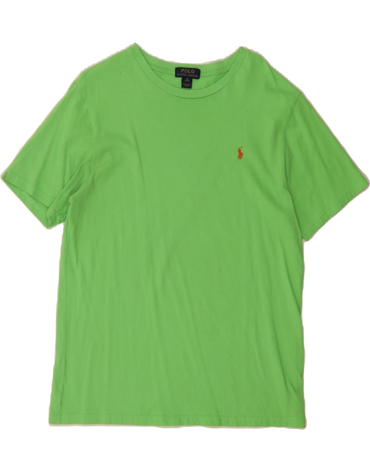 Polo Ralph Lauren Boys T-Shirt Top 15-16 Years XL Green Cotton Size M / US 6-8 / IT 42-44 - 1 Thumbnail