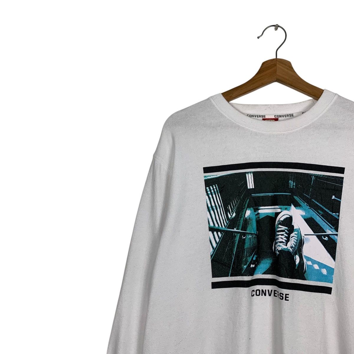 Converse CONVERSE Graphics Printed Crewneck Sweatshirt #1877-C82 Size US L / EU 52-54 / 3 - 5 Thumbnail