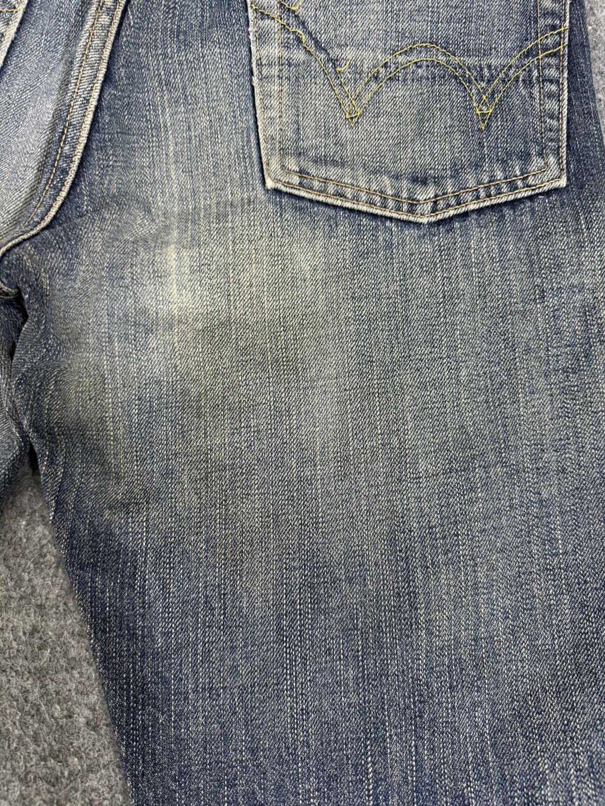 Kapital A14 EDWIN 505ZX SELVEDGE DENIM MUD WASH Size US 29 - 24 Thumbnail