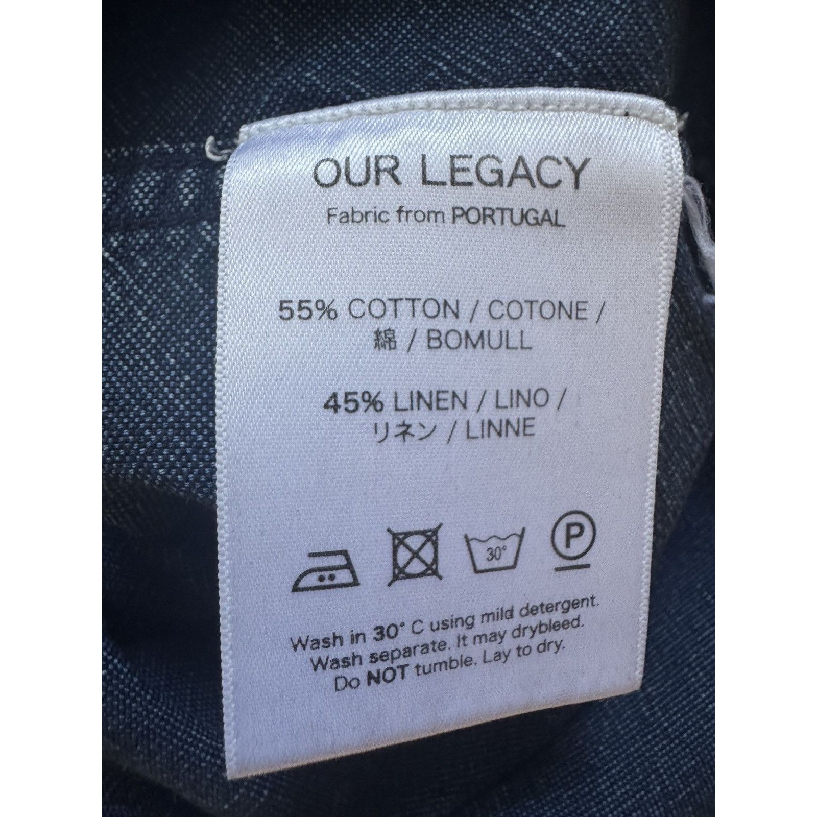 Our Legacy Our Legacy Linen Denim Oxford Shirt Size US M / EU 48-50 / 2 - 5 Thumbnail