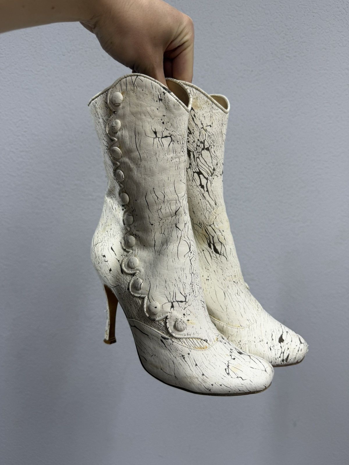 Vintage John Galliano Maison Margiela Spring 2004 Boots Y2K
