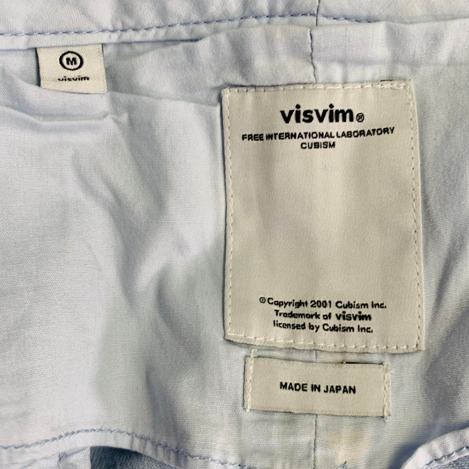 Visvim Size M Blue Twill Cotton Straight Back Cinch Casual Pants Size US 33 - 6 Thumbnail