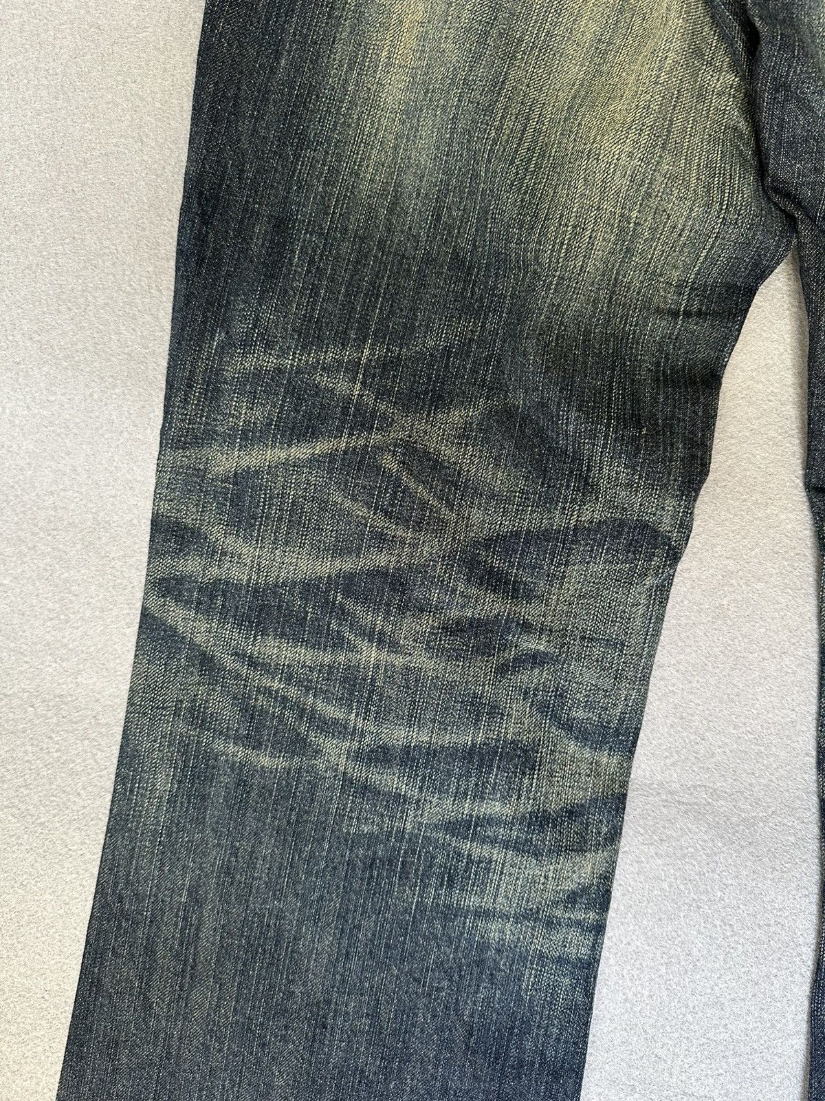 Japanese Brand FLARE Edwin Distressed Denim Size US 31 - 13 Thumbnail