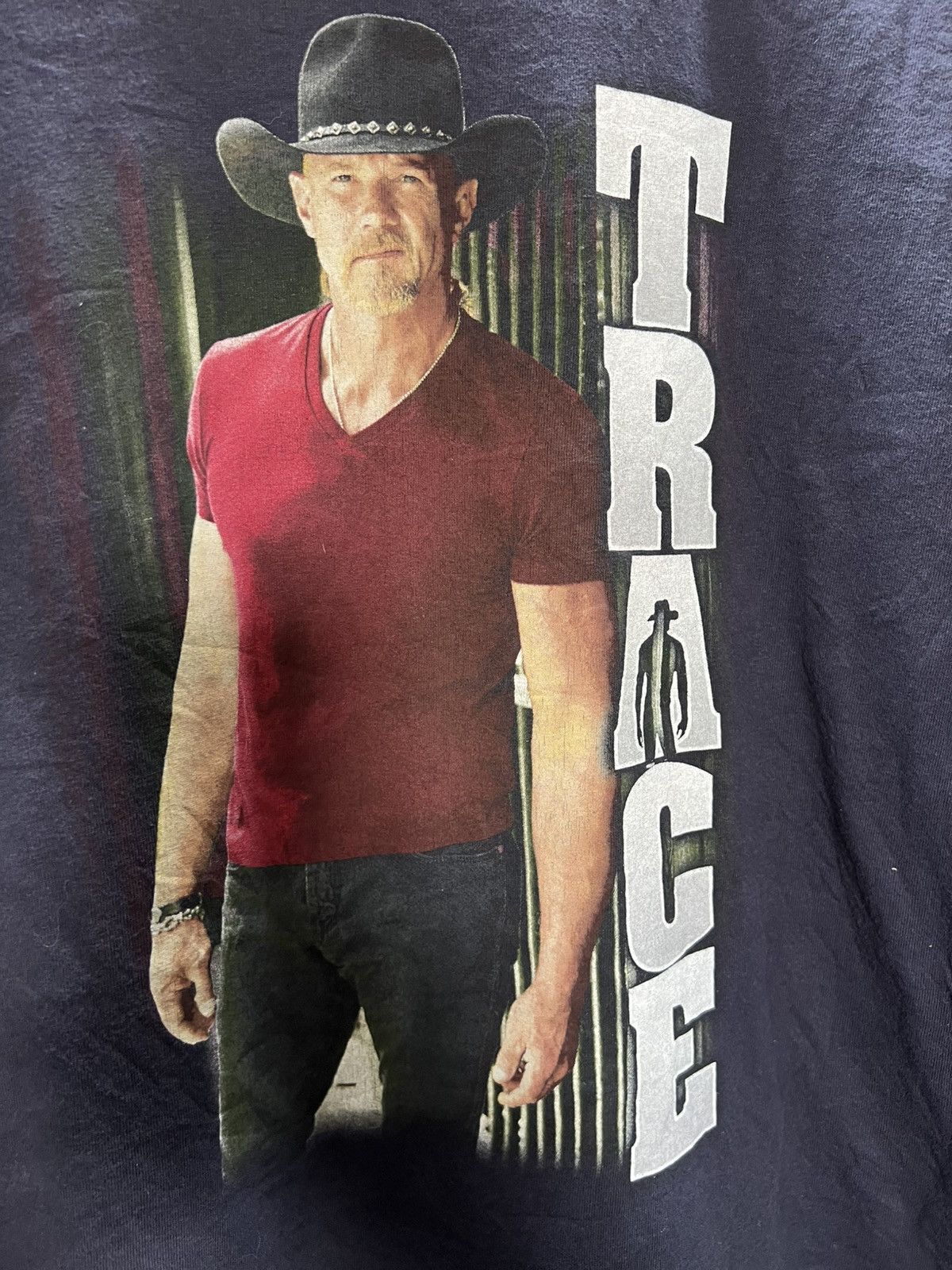 Band Tees Trace adkins tour 2016 tee blue black Size US M / EU 48-50 / 2 - 2 Thumbnail
