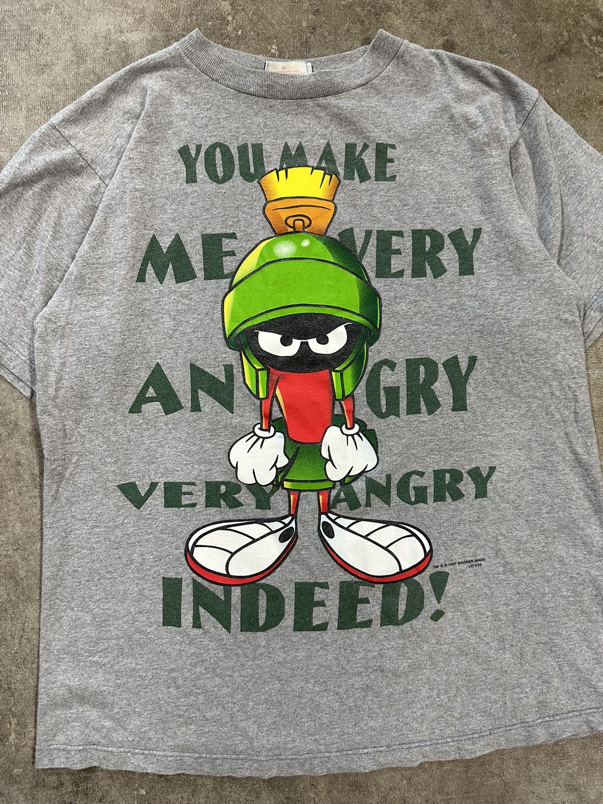 Cartoon Network Vintage 90s Looney Tunes Marvin The Martian T-Shirt Size US M / EU 48-50 / 2 - 3 Thumbnail