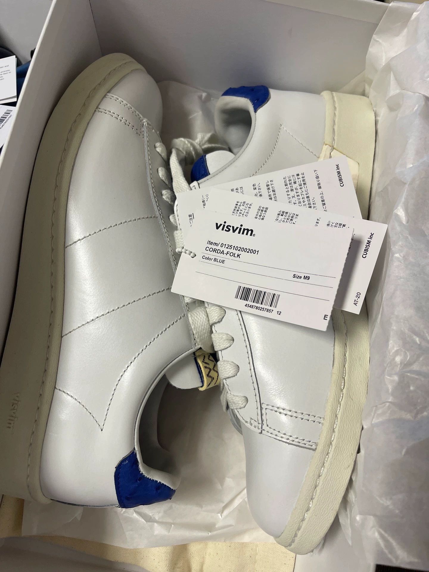 Visvim VISVIM CORDA LO-FOLK 25SS US9 White/Black Worn 1x Size US 9 / EU 42 - 2 Thumbnail