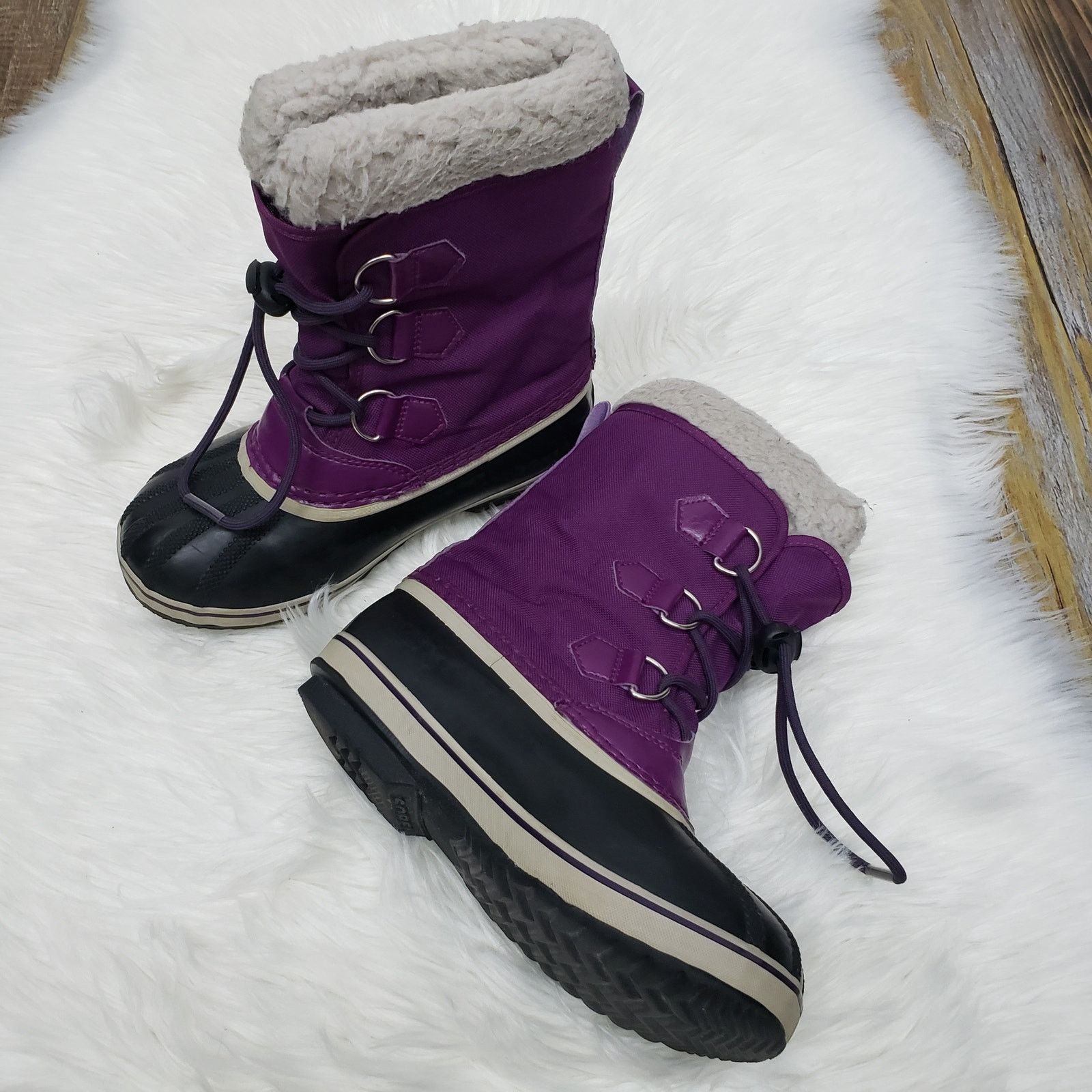 SOREL SOREL Kids' Yoot Pac Waterproof Boots Nylon Canvas Winter 3 Size US 4 / IT 34 - 5 Thumbnail