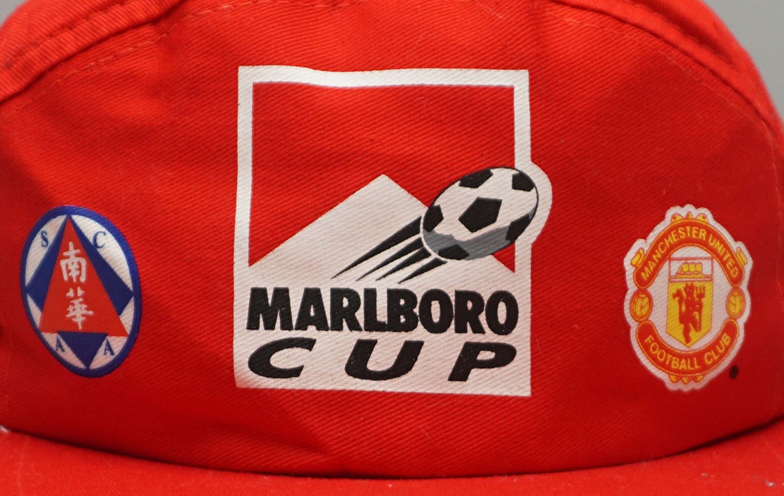 Marlboro × Vintage 90's Marlboro Cup x Manchester United Foot Ball Hat Size ONE SIZE - 2 Thumbnail