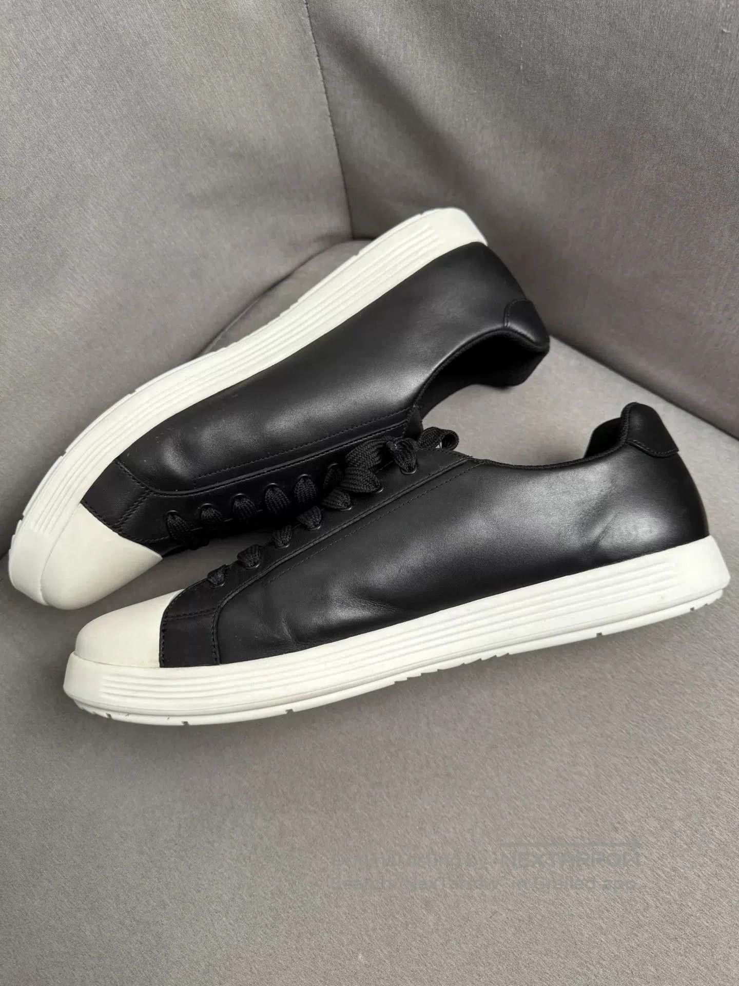 Prada Prada Black White Sneakers Size 46. Size US 12 / EU 45 - 4 Thumbnail