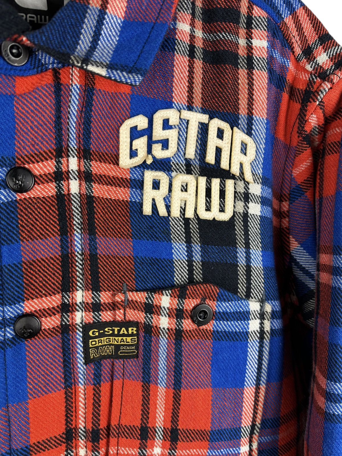 G-Star G-Star Raw Forest Quilted Overshirt L/S Acrylic Wool Jacket Size US L / EU 52-54 / 3 - 12 Thumbnail