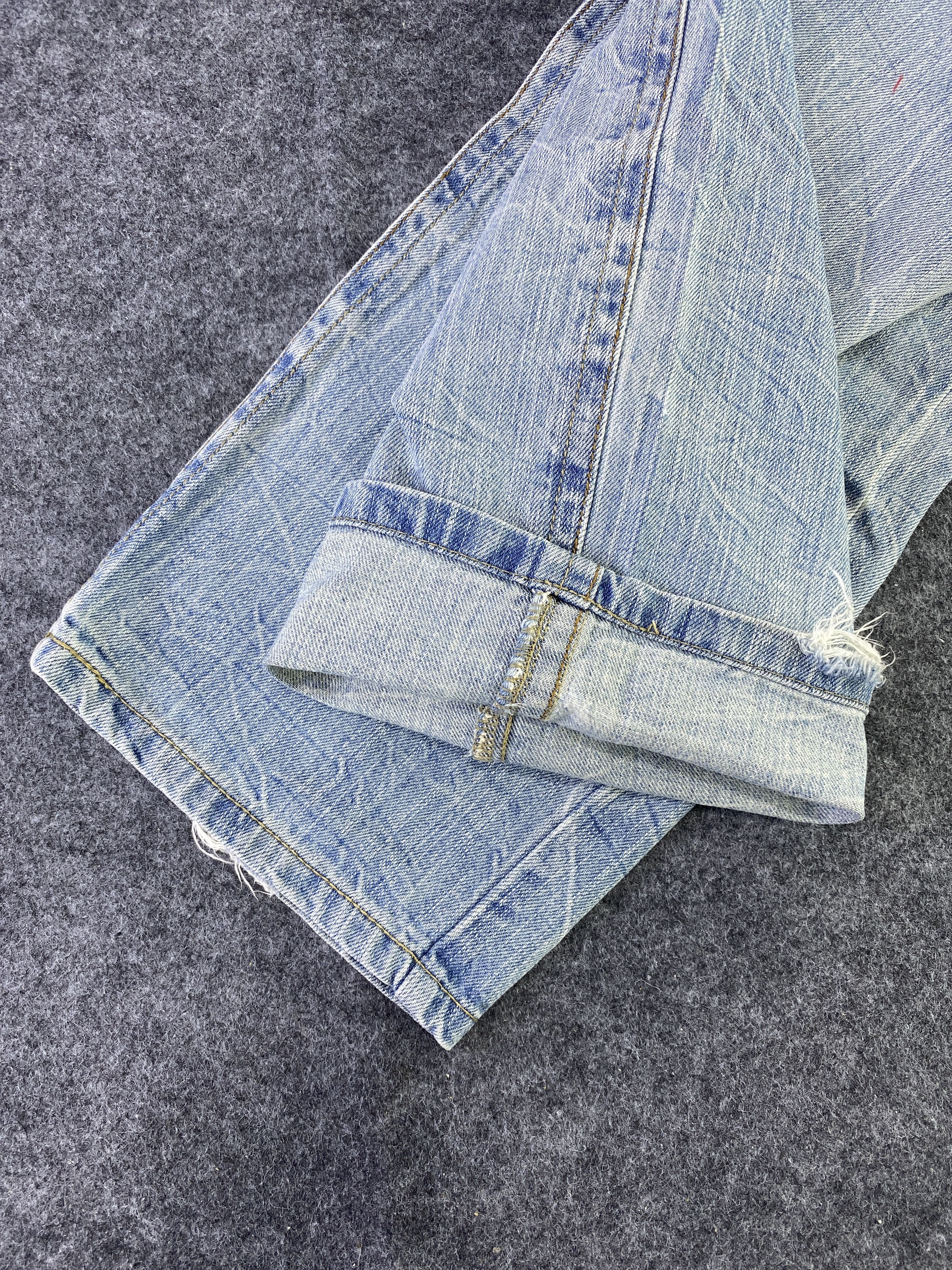 Japanese Brand Japanese Brand Blue Wash Jeans - J892 Size 37" - 10 Thumbnail