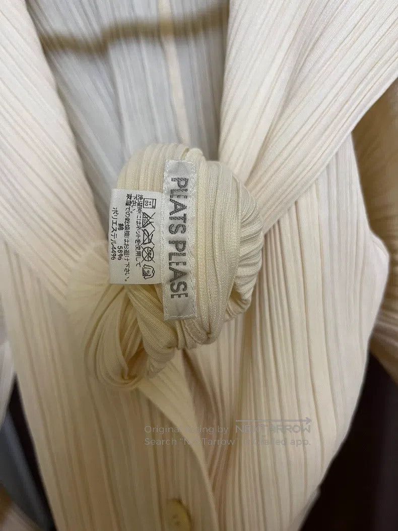 Issey Miyake Issey Miyake Milky White Bishop Sleeve Coat Size L / US 10 / IT 46 - 3 Thumbnail