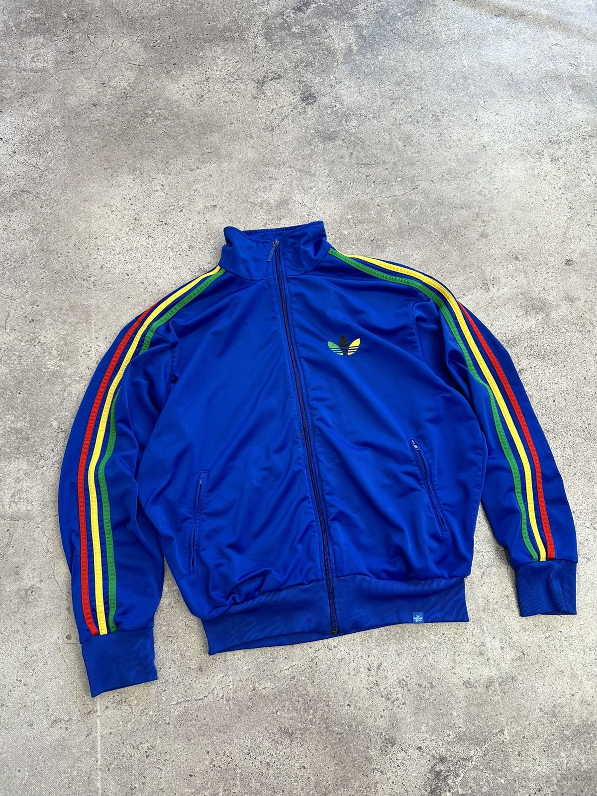 Adidas × Bob Marley × Vintage Vintage Adidas Bob Marley Blokecore Track Jacket Rasta Size US M / EU 48-50 / 2 - 4 Thumbnail