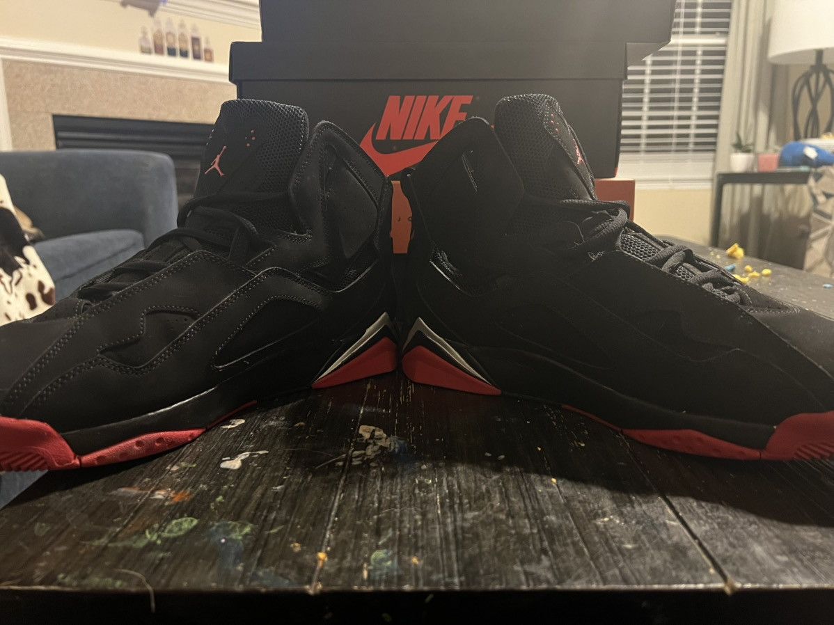 Jordan Brand Jordan True Flight Black Gym Red Size US 11.5 / EU 44-45 - 3 Thumbnail